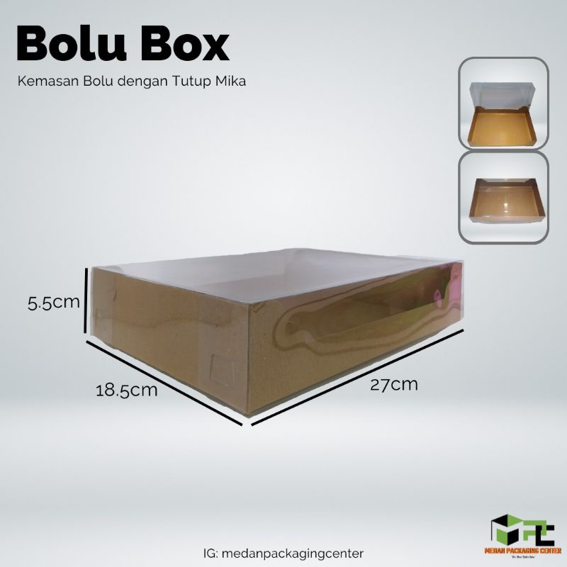 Box / Dus Donat+ Tutup Mika ( 27x 18.5 x 5.5)