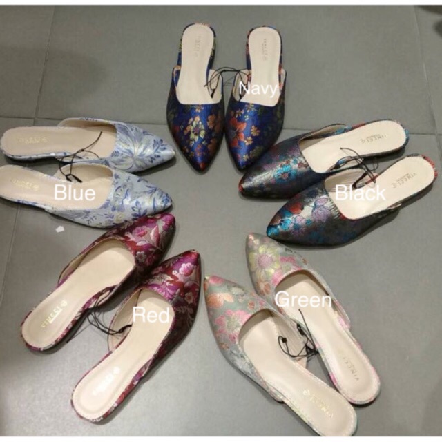 VINCCI VNC Flat sandal selop floral sale original