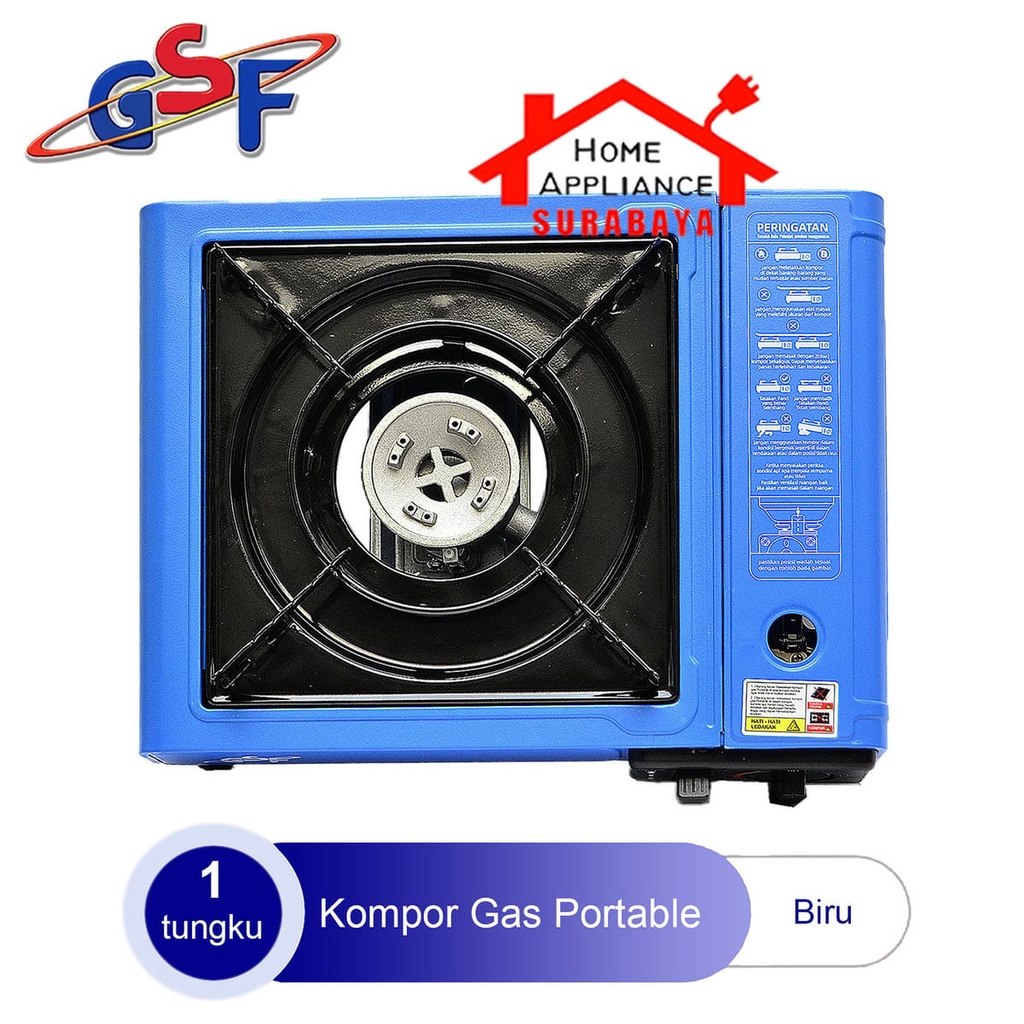 Kompor Gas Portable 1 Tungku 2 IN 1 / Kompor Camping GSF G 3616