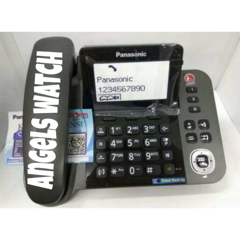 Wireless Telepon Panasonic KX-TGF310 hitam telepon wireless panasonic