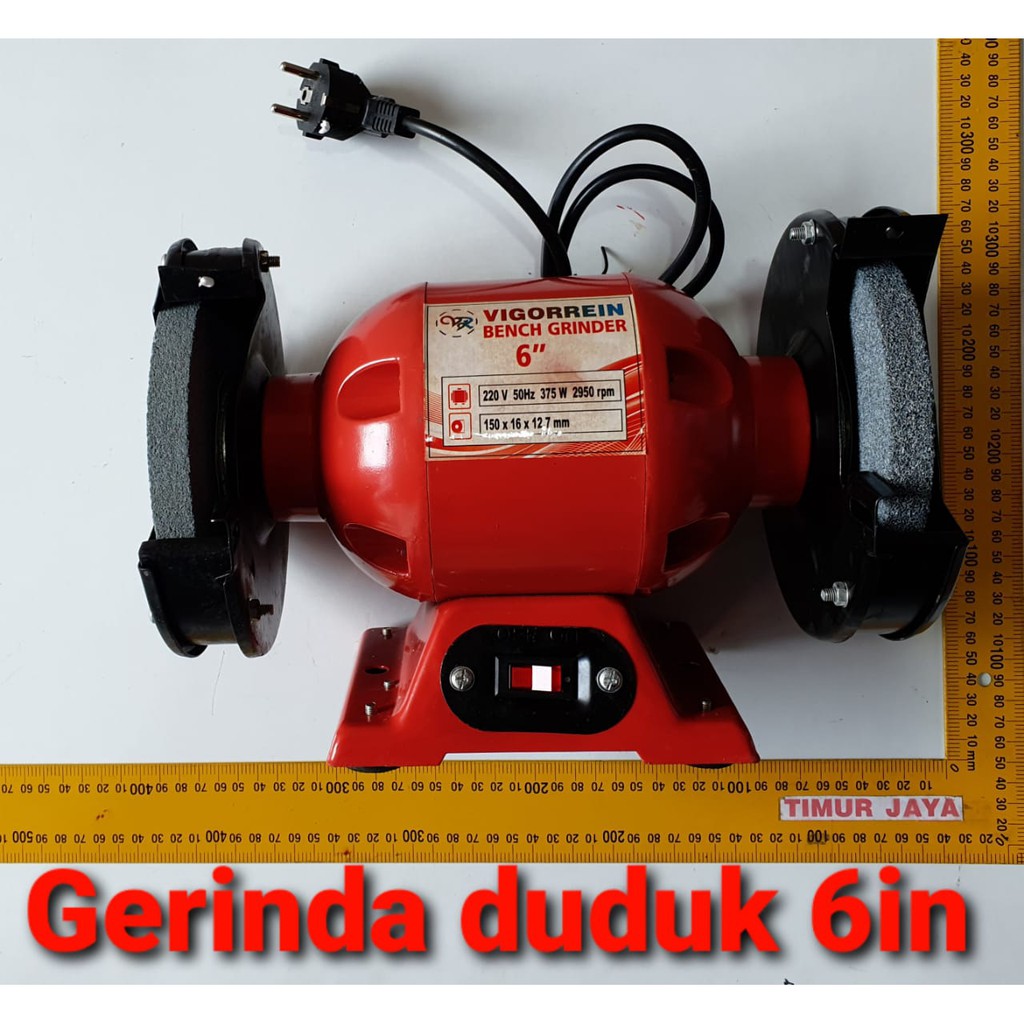 BOKY Gerinda Duduk 6 Inch + 2 Batu Gerinda sekelas Tekiro Nankai