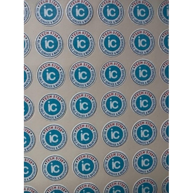 

stiker segel 1,3 x 1,3 cm harga Rp 130000 per 1000 pcs segel