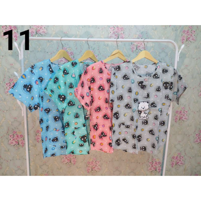 Baju Tidur Hoki Sheila LD 110#Setelan Piyama3/4/Baju Rumah