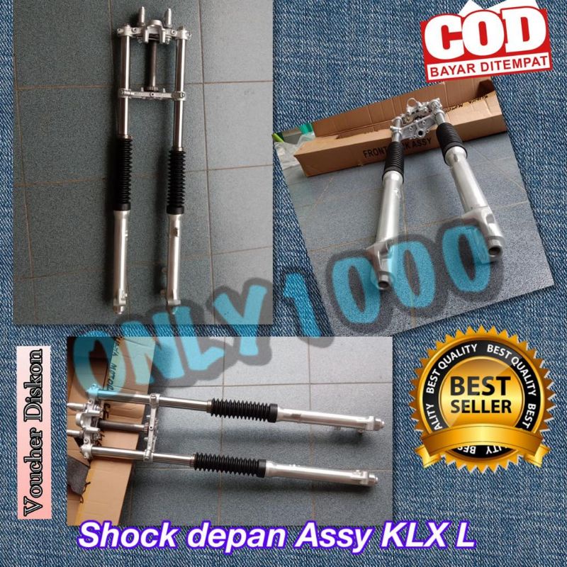 Shock depan KLX L Assy Shockbreaker KLX L lengkap Shock teleskopik KLX L G trail supermoto - menjual