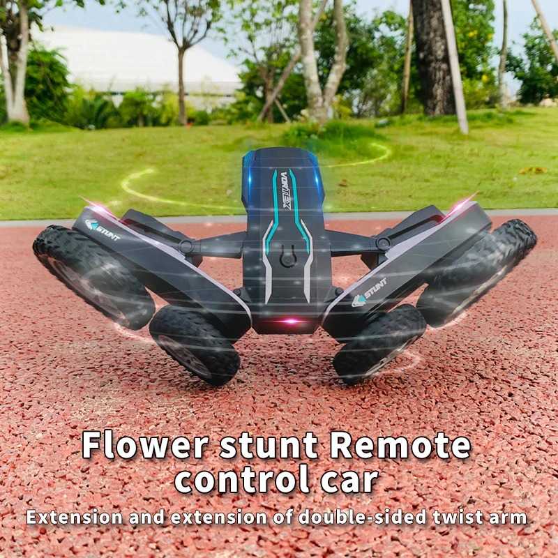 (100% BARANG ORI) Remote Control Stunt Car LED 360 Degree Flip 4WD 2.4G - 898A