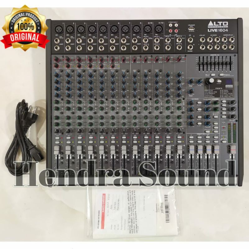 Mixer Audio Alto Live 1604 Professional ORIGINAL (16 channel)
