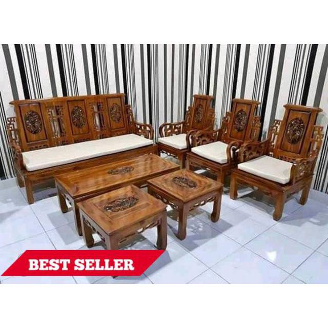 Kursi Tamu Hongkong / kursi tamu Cantik / Kursi mebel jati