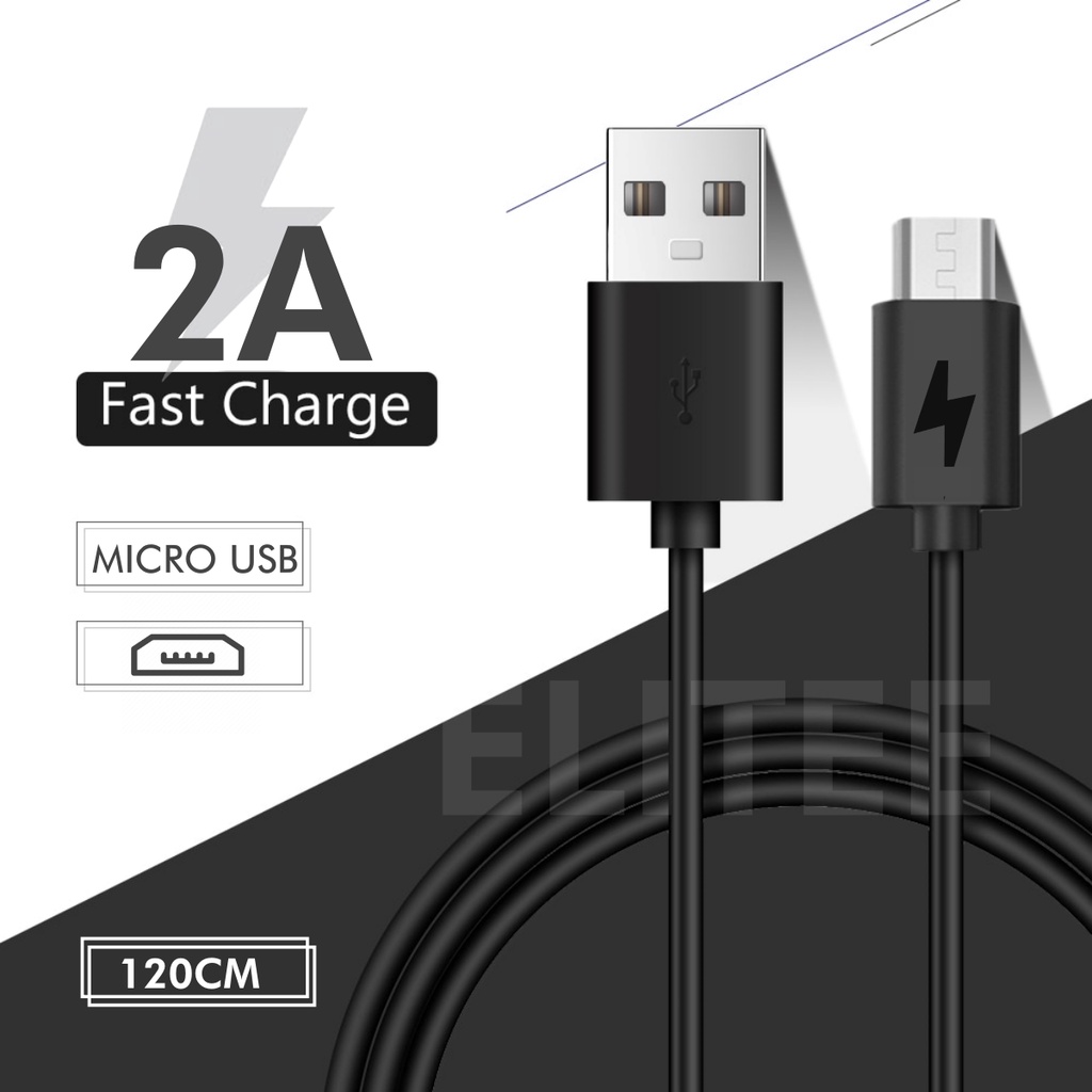 KABEL DATA XIAOMI MICRO USB FAST CHARGING 2A ORIGINAL