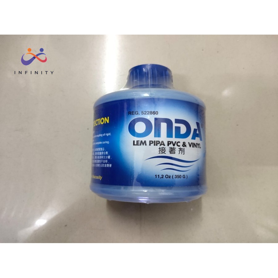 Lem ONDA Truglue Pipa Paralon PVC 350 g Perekat Kaleng PVC & VINYL ORI INF
