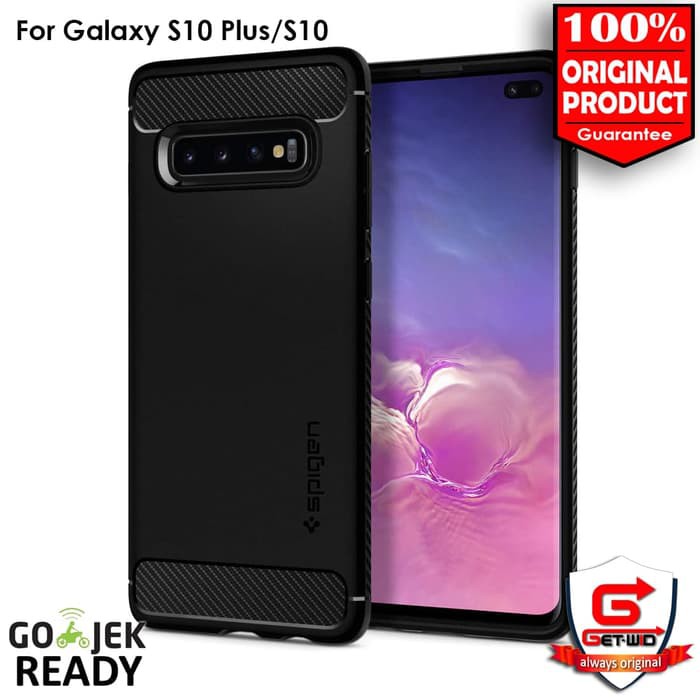 nn175 Case Galaxy S10 / S10 Plus / S10e Spigen Rugged Armor Softcase -