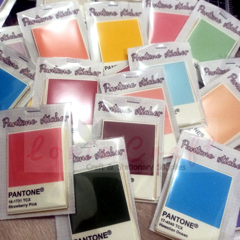

Pantone Sticker (manual Cut) Planner Scrapbook Label Stiker Deco Color