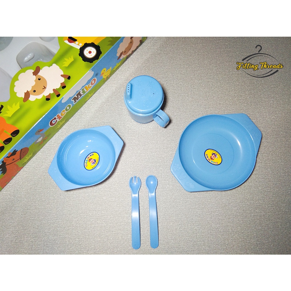 Feeding Set Cico Miko / Set Perlengkapan Tempat Alat Makan Bayi / Hadiah Kado Lahiran