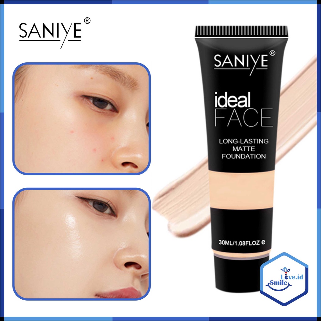 SANIYE Foundation / Matte Foundation - Oil Control, Invisible Pores and Long-Lasting Moisturizing 30ml S08