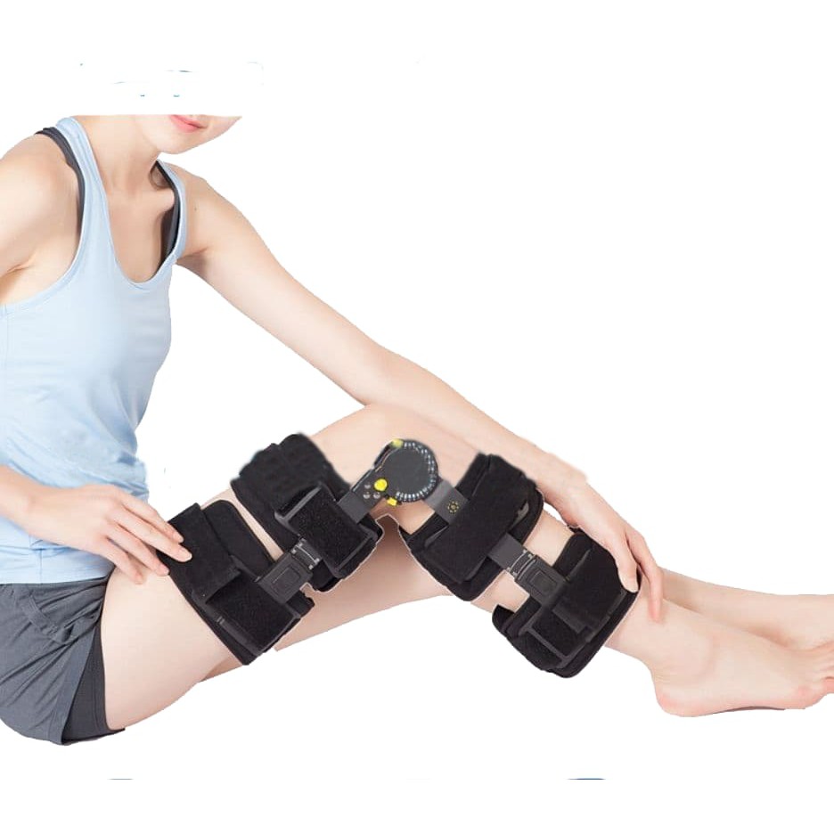 Knee Decker ROM Joint Deker Penyangga Lutut Nyeri Kaki Pelindung Lutut Kaki Cidera Ligamen