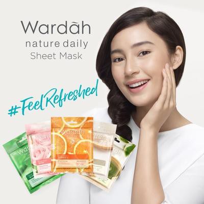 Masker Tissue Wardah / Masker Muka Wardah Nature Sheet Mask Alami 100%