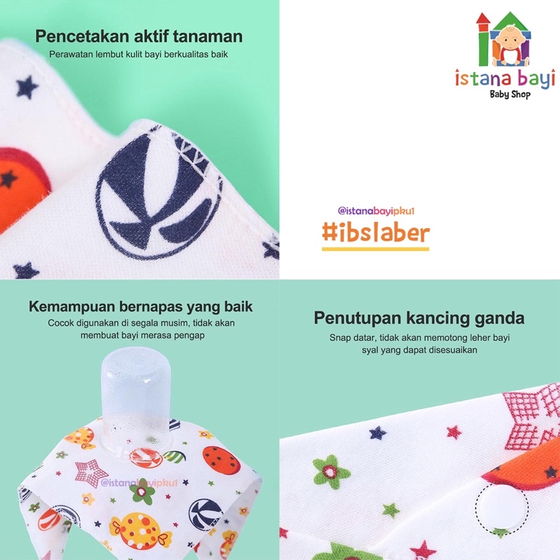 Slaber Bib Segitiga Murah -Slaber Anak/Celemek Bayi 1 Pcs