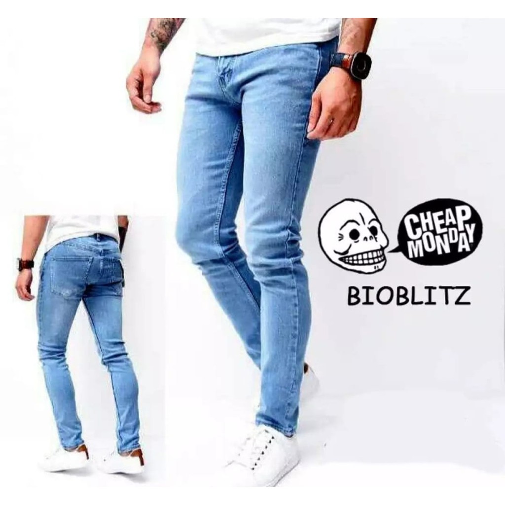 CELANA JEANS PRIA SKYNI WARNA BIOBLITS