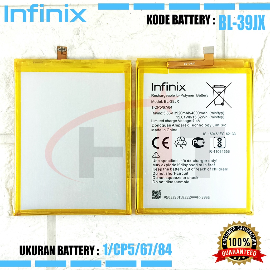 Baterai Ori Battery INFINIX HOT 6X - HOT S3X X622 Battery BL-39JX