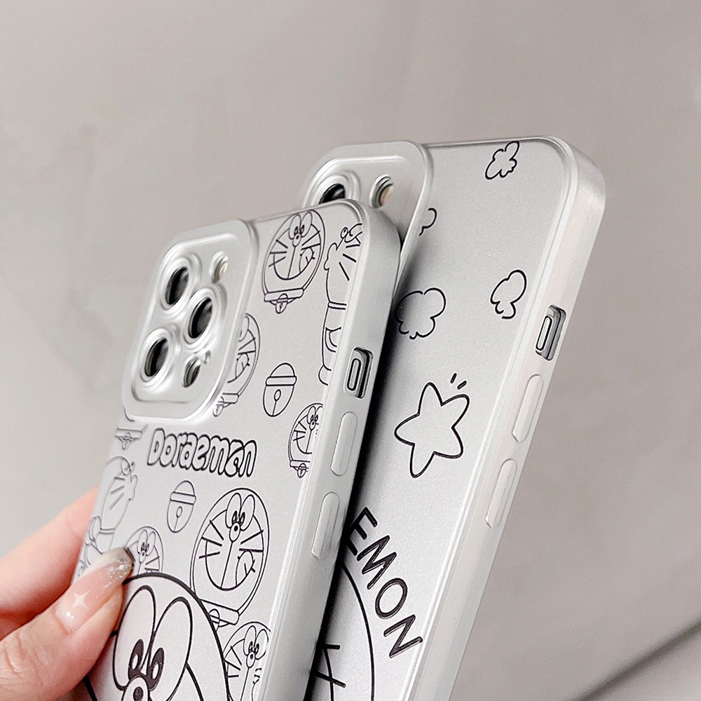 Soft Case TPU Motif Kartun Doraemon Untuk iPhone 13 12 11 Pro Max X XS Max XR 7 8 Plus SE 2020 2022