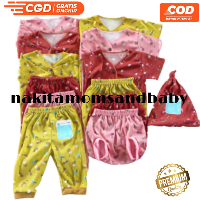 Paket Perlengkapan Baju celana Bayi topi Baru Lahir Kado Bayi  Celana Bayi Newborn,3-6 dan 6-12 Printing SNI Promo 8.8