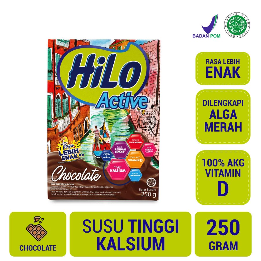 

Hilo Active Chocolate 250 g Tinggi Kalsium