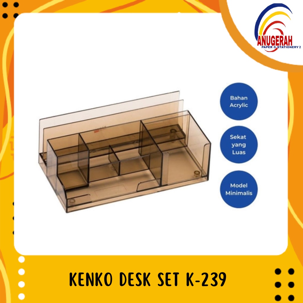 

Kenko Desk Set / Stationery Organizer / Pen Holder K-239 (PCS)
