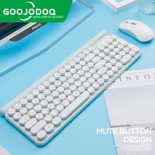 Goojodoq 2.4g Wireless Keyboard Mouse Set For  Notebook Laptop Desktop PC
