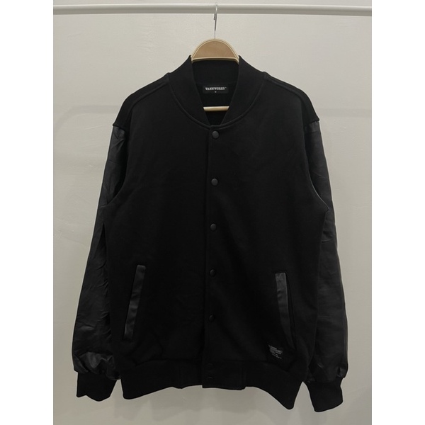 JAKET VARSITY “VANNWORKS” LENGAN KULIT SECOND