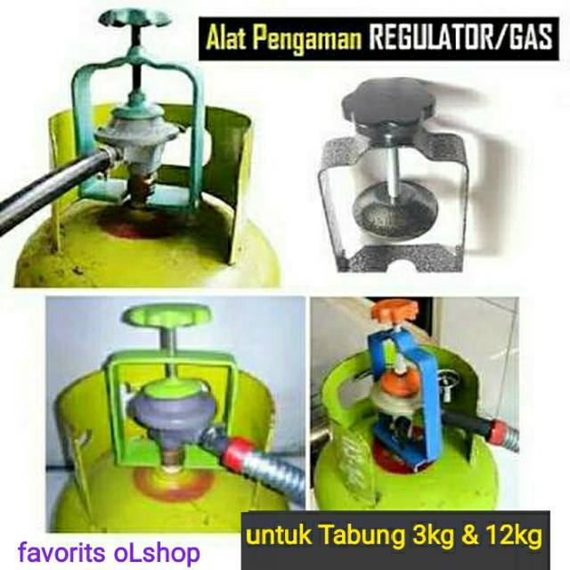 Jual Alat Pengaman Tabung Gas Bracket Penjepit Penekan Regulator