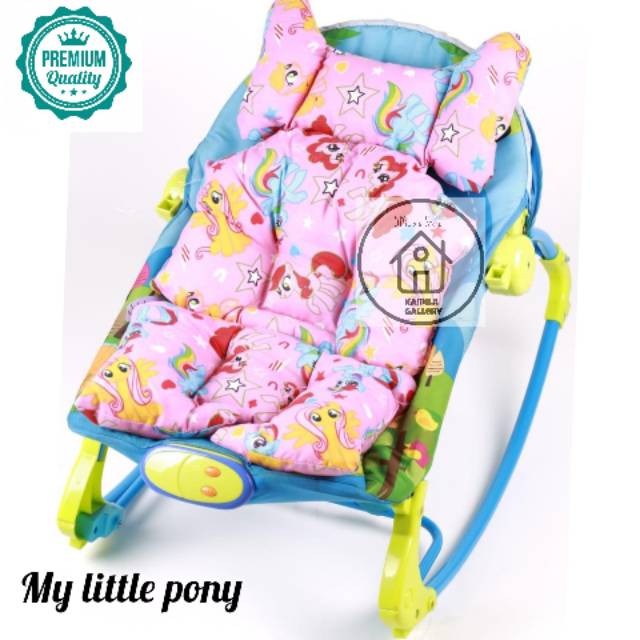 ALAS STROLLER UNIVERSAL STROLLER/ALAS CAR SEAT/ ALAS BOUNCER BÀBY MOTIF MY LITTLE PONY