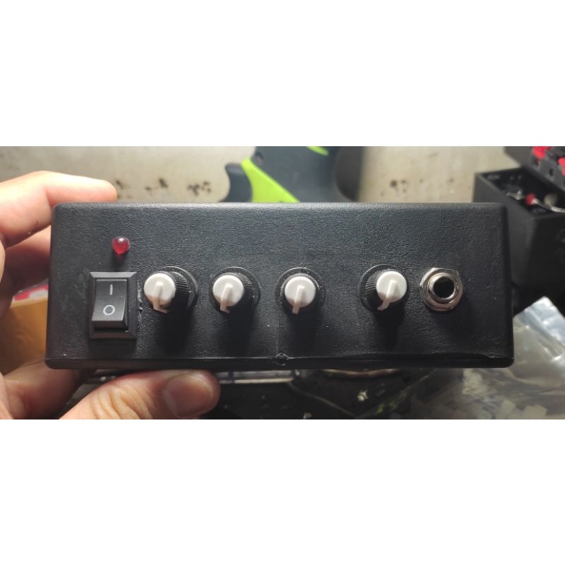 POWER AMPLIFIER MINI 12V~24V ClASS D. TPA3118 (1X60WATT) + Volume,Bass,Treble + Vol Mic