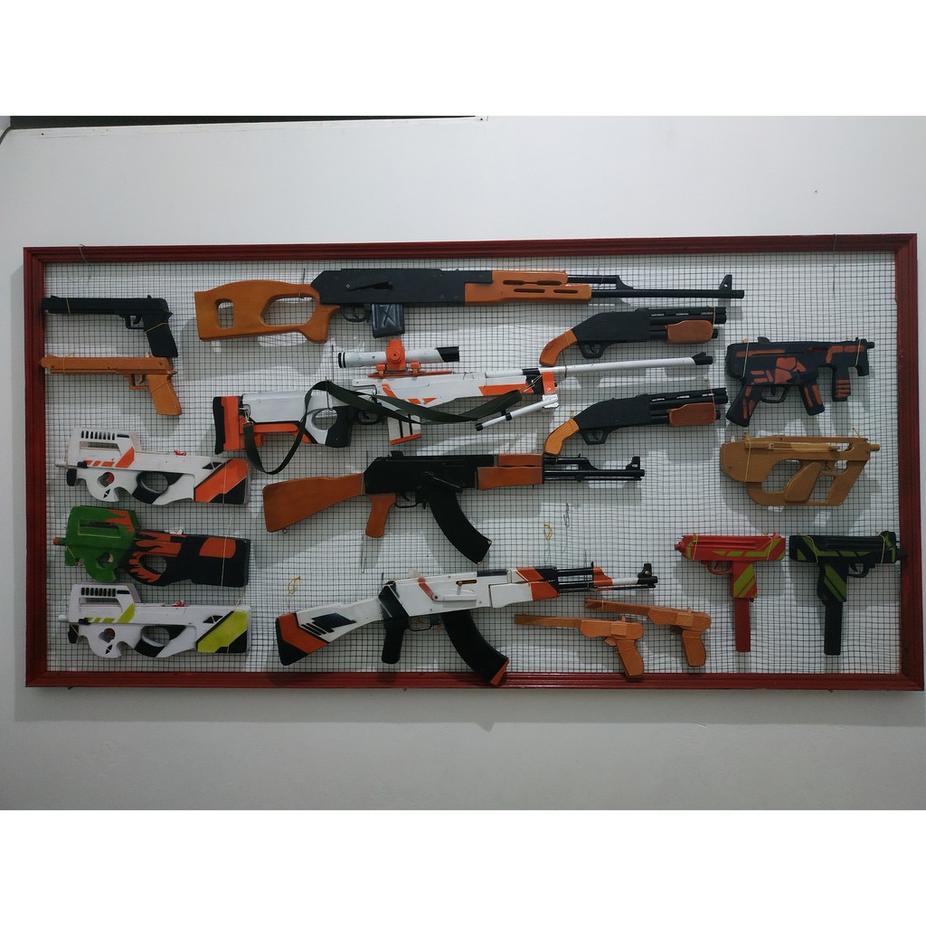 cicak hunter / ak47 rubber band gun