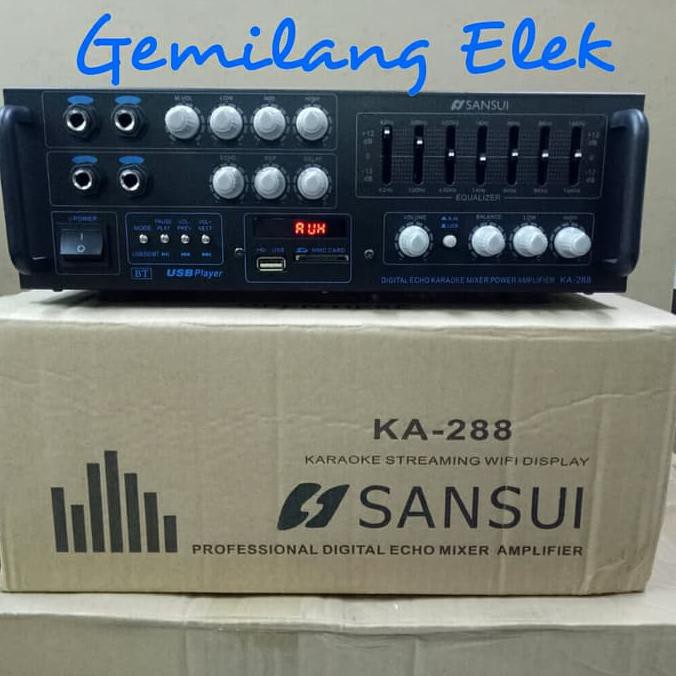 Super Sale Power Amplifier Karaoke SANSUI KA-288 BLUETOOTH Ready Stock