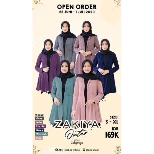ORIGINAL Zakiya Outer by Afas Hijab