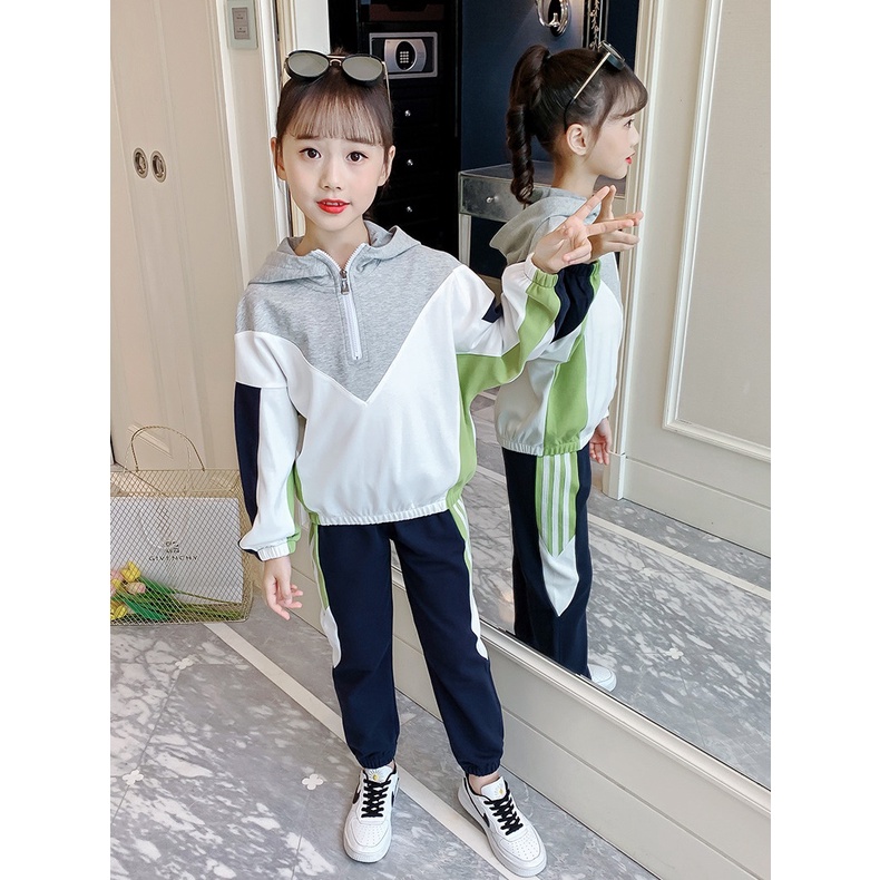 SETELAN ANAK PEREMPUAN/ SET JAKET HOODIE IMPORT 5thn-10thn SKU0152