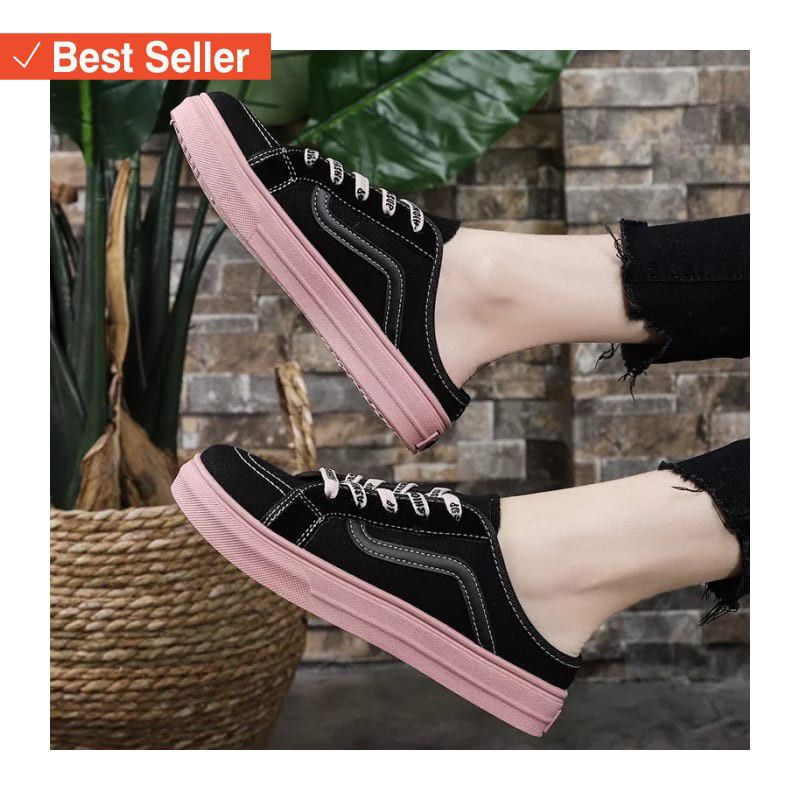 TmO - 8.8 Sale Sepatu sandal pria dan wanita fashion bakpow cacing/sepatu sneakers tali bakpow slip on trendy dan casual bisa cod termurah kekinian bisa cod size 37-40