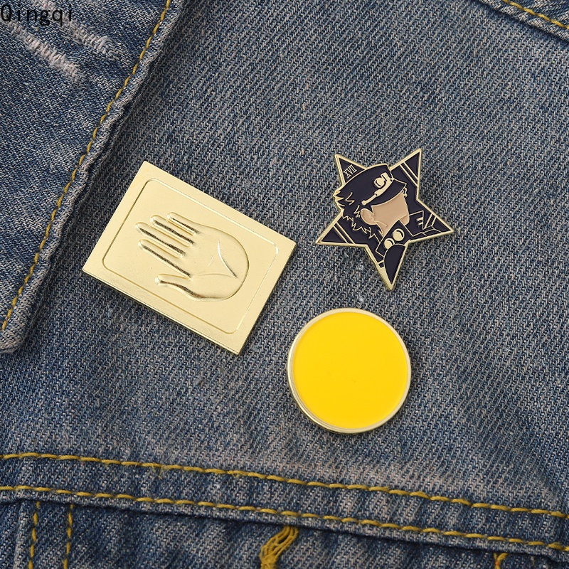 Bros Pin Enamel Desain Kartun Anime Jojo Bizarre Adventure Bahan Metal Untuk Dekorasi