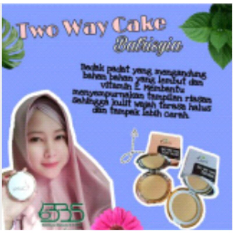 Bedak padat untuk perawatan wajah glowing TWO WAY CAKE BATRISYIA HERBAL