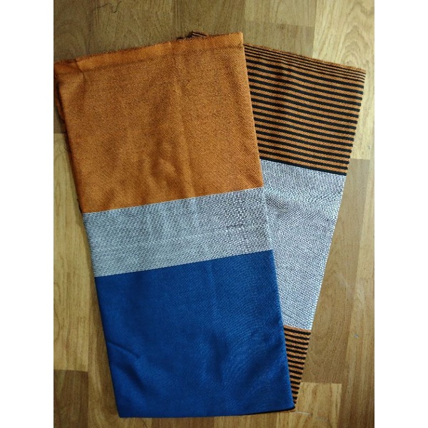 lurik gradasi biru kuning