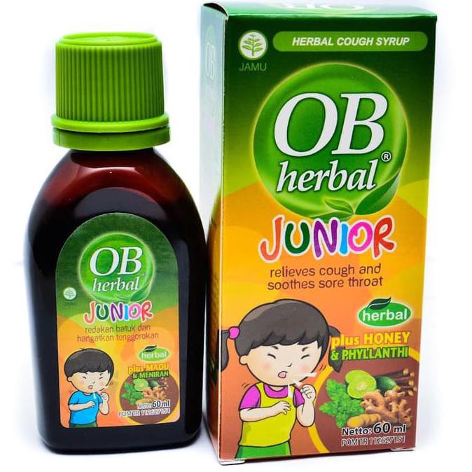 OB HERBAL JUNIOR Syrup sirup 60 Ml