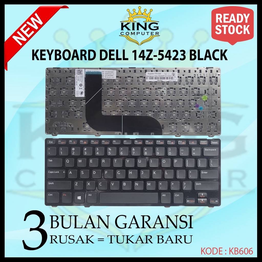 KEYBOARD DELL INSPIRON 14Z-5423 14Z-3360 14Z-N411Z HITAM