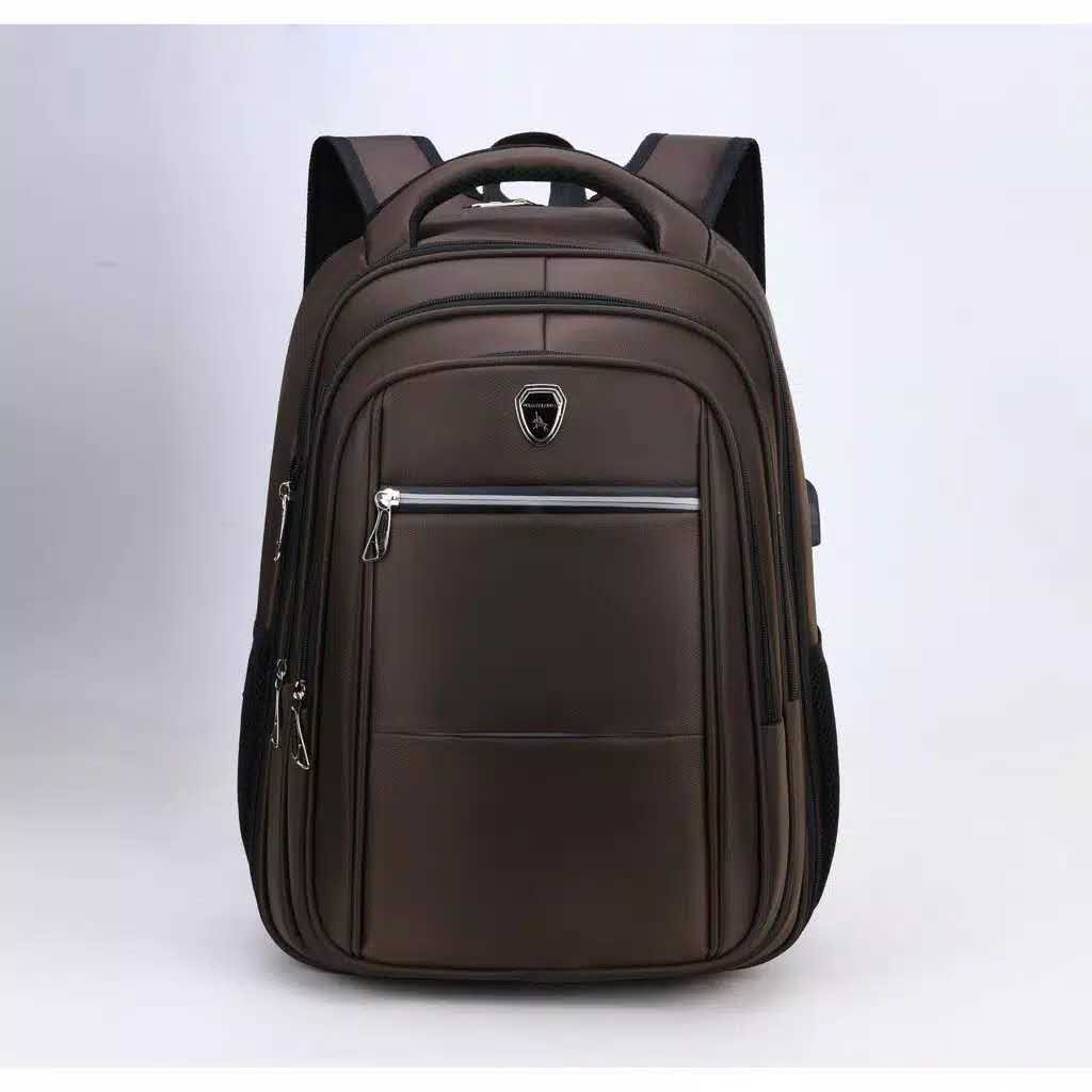 Tas Ransel Laptop Polo Colorful A002-3# 100% Original - Bisa Diperlebar - Tas Punggung Pria