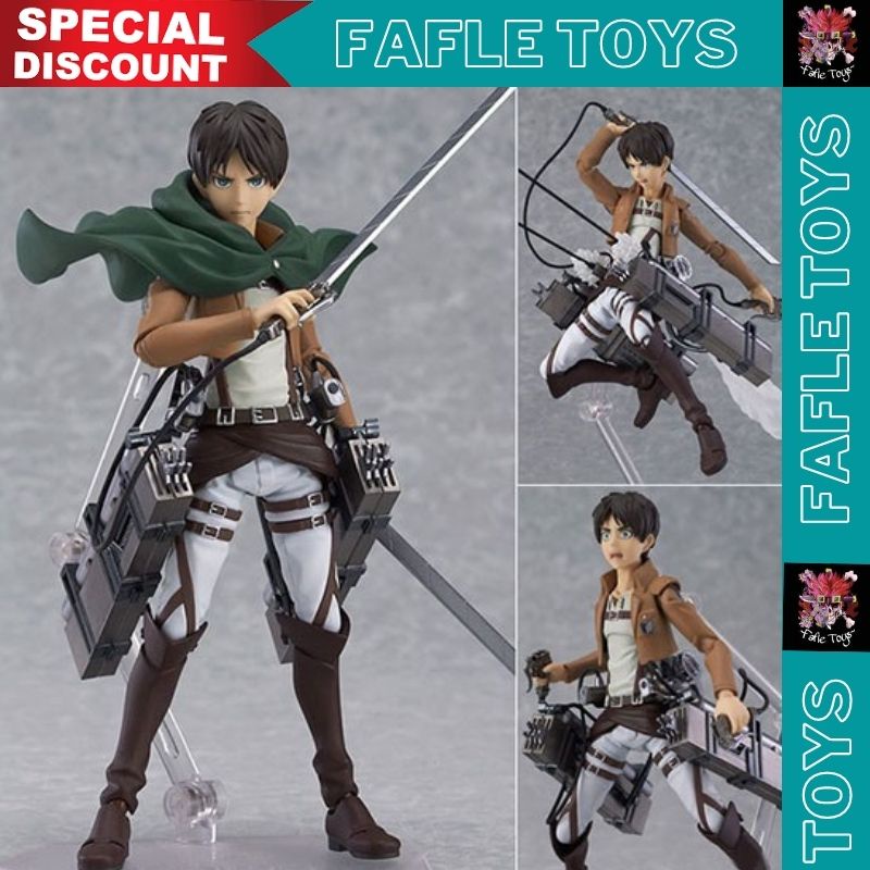 Action Figure Eren AOT  / Figma Eren AOT  / Figma  Eren Attack On Titan  / Action Figure Anime AOT /