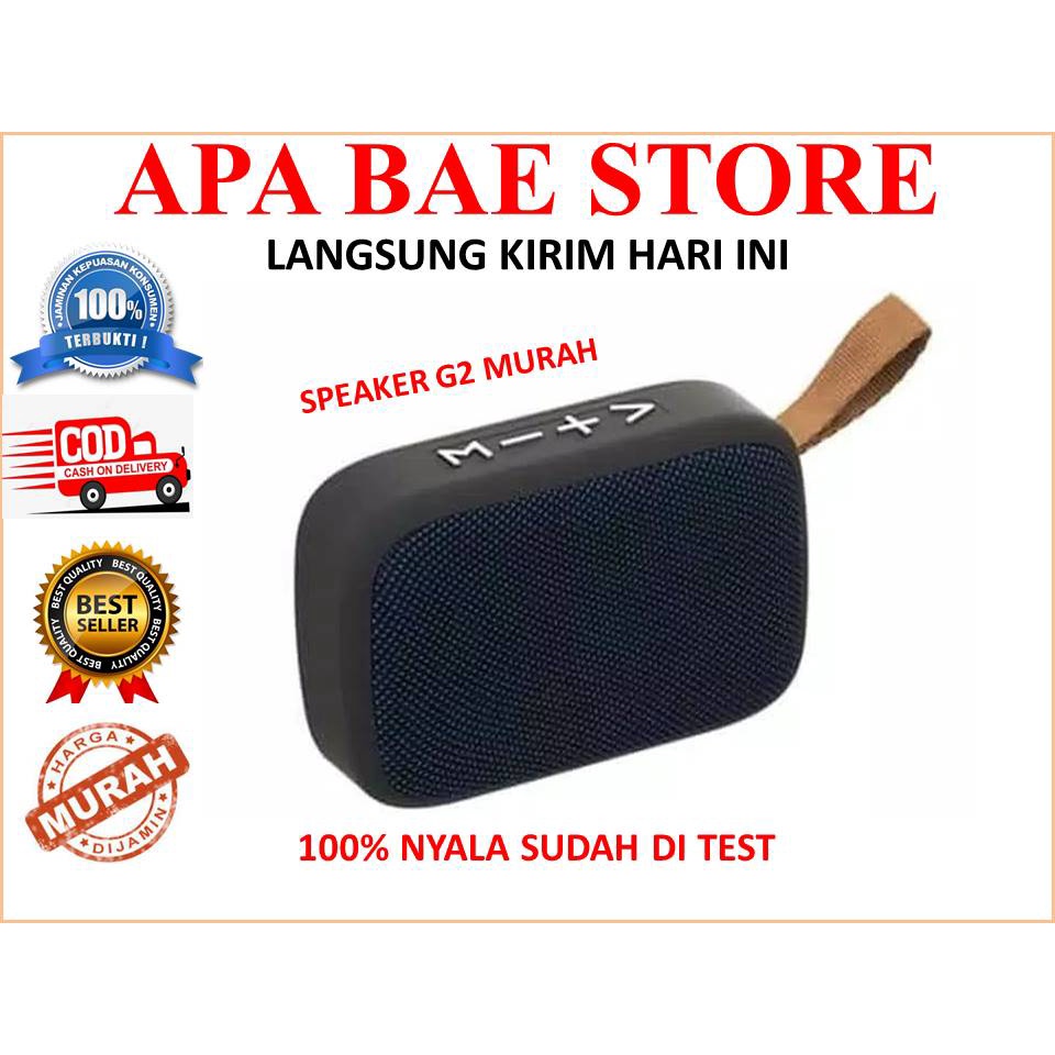 Speaker bluetooth mini charger g2 salon support bluetooth radio micro sd musik box bok