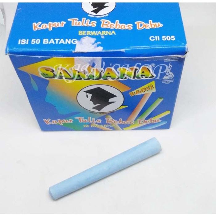 

Kapur Tulis Warna Merk Sarjana (50 batang)