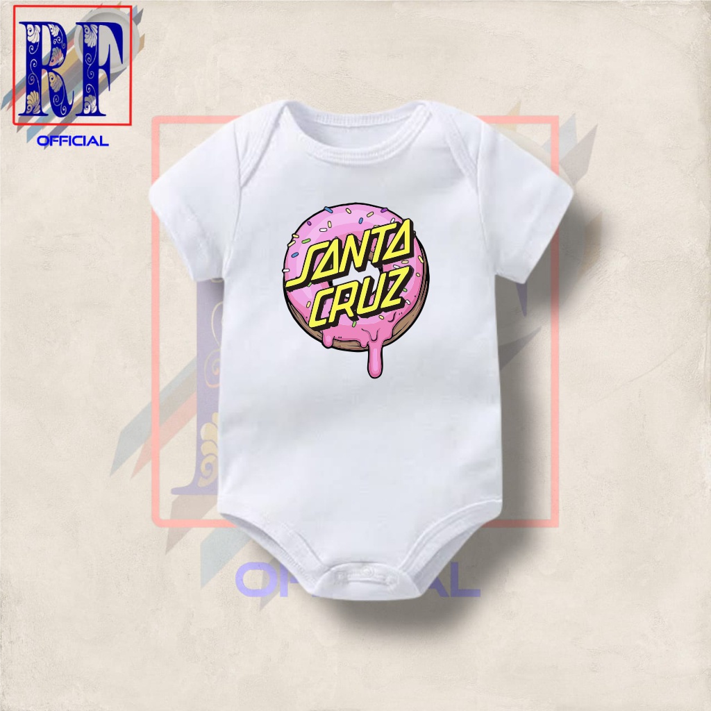 kaos baju bayi DISTRO SANTA CRUZ tee jumper baby kids pendek kaus distro logo tulisan usia 0 1 2 3 4