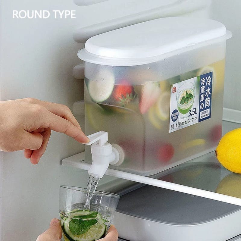 Dispenser Kulkas Tempat Minuman Air Toples Keran Tempat Sirup BPA Free
