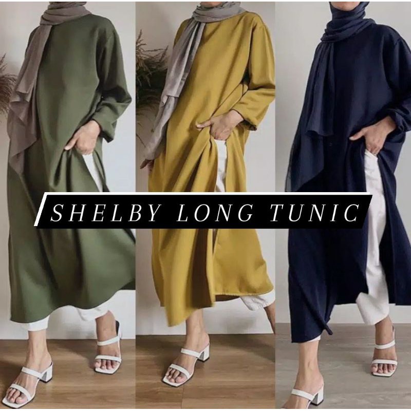 Long Tunik Shelby  TUNIK Muslim Remaja | Best Seller !!!