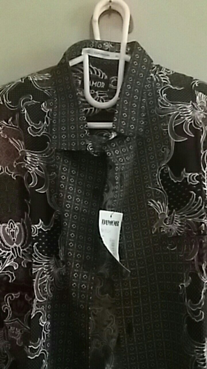 Gof Brla Damor (cressida) Batik Cowok Pakaian Pria Kemeja Batik Reguler Lengan Panjang