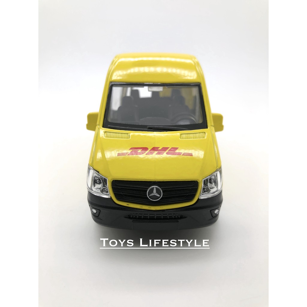 RMZ Diecast - Mercedez Benz Sprinter Van DHL Skala 1:36